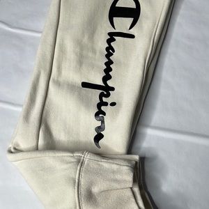 CHAMPION off white / beige sweatpants
